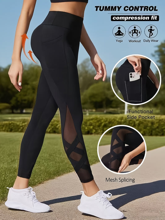 Mila; Legginsy z siateczką i wysokim stanem – oddychające, miękkie i gotowe na każdy trening.