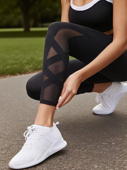 Mila; Legginsy z siateczką i wysokim stanem – oddychające, miękkie i gotowe na każdy trening.